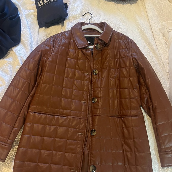 Sam Edelman Chocolate Puffer Coat - Picture 1 of 3